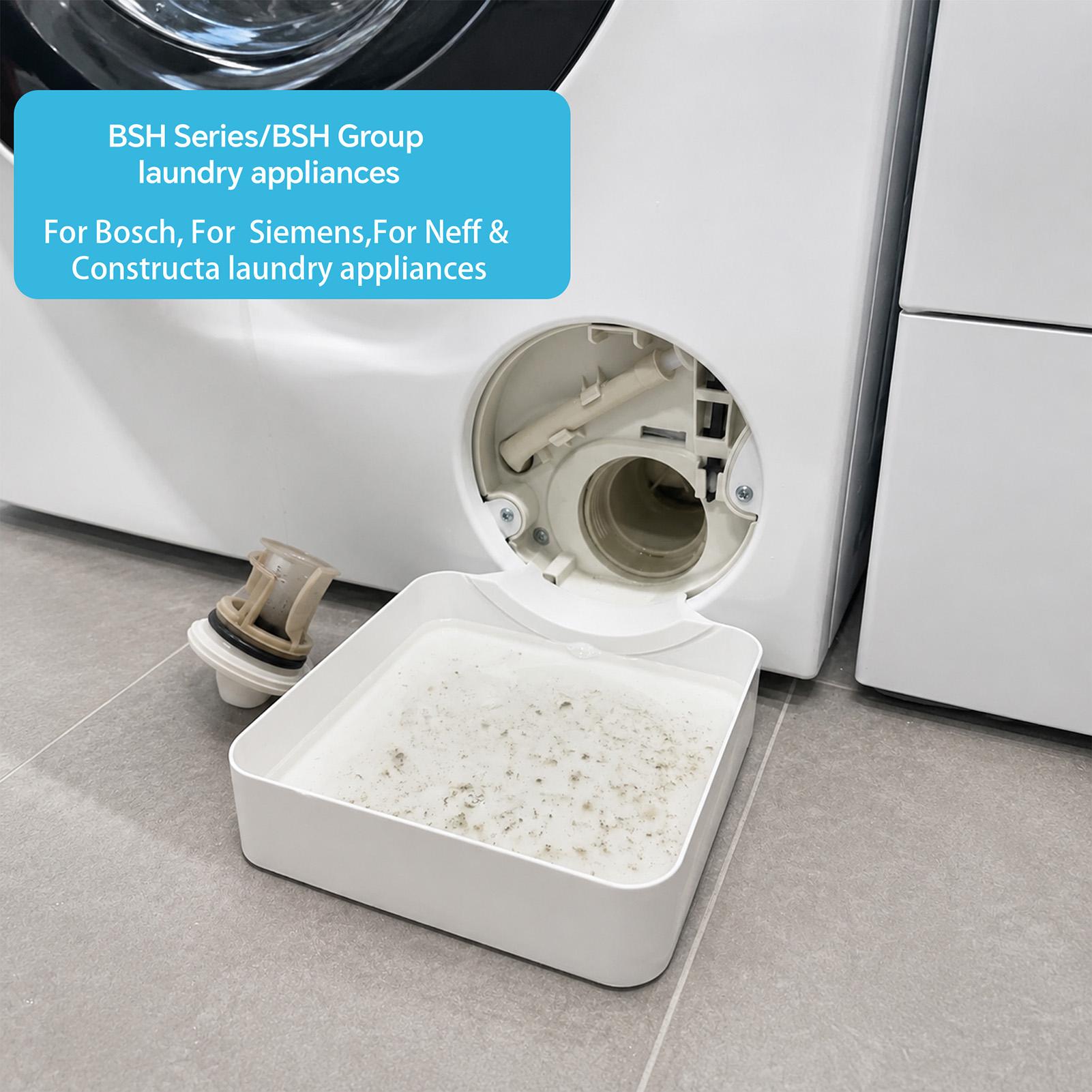 Laundry - 洗濯機排水水収集トレイ、オーバーフロー防止、糸くずフィルター、ゴミキャッチャー、ランドリールーム用ドリップトレイ