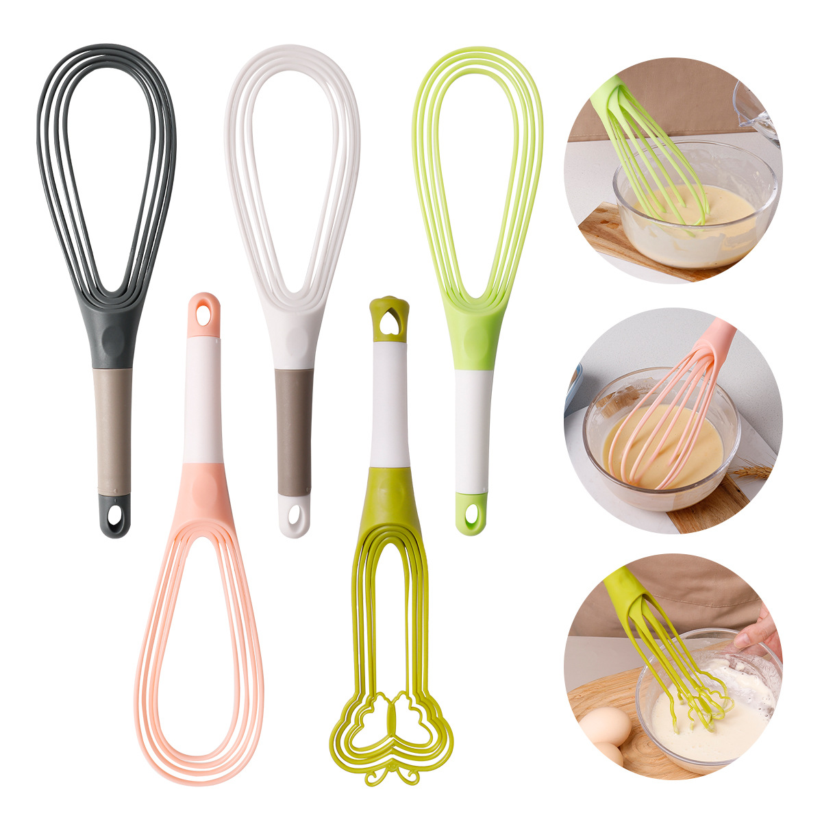 1 個卵ビーター回転卵ミキサーベーキングクッキングエッグツー - Immersion Hand Blender Set のレビューと価格