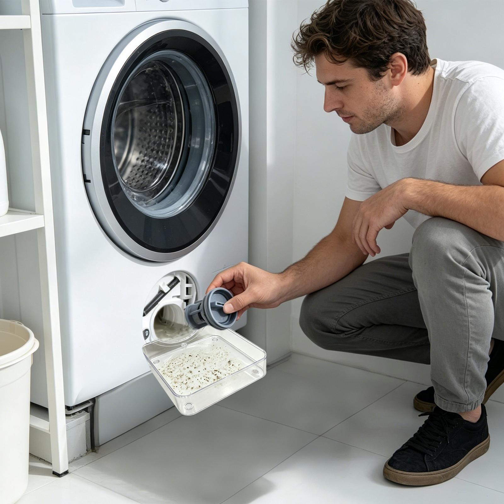 洗濯機排水トレイ、水受けボックス、漏れ防止トレイ、糸くずフィ - Laundry のレビューと価格