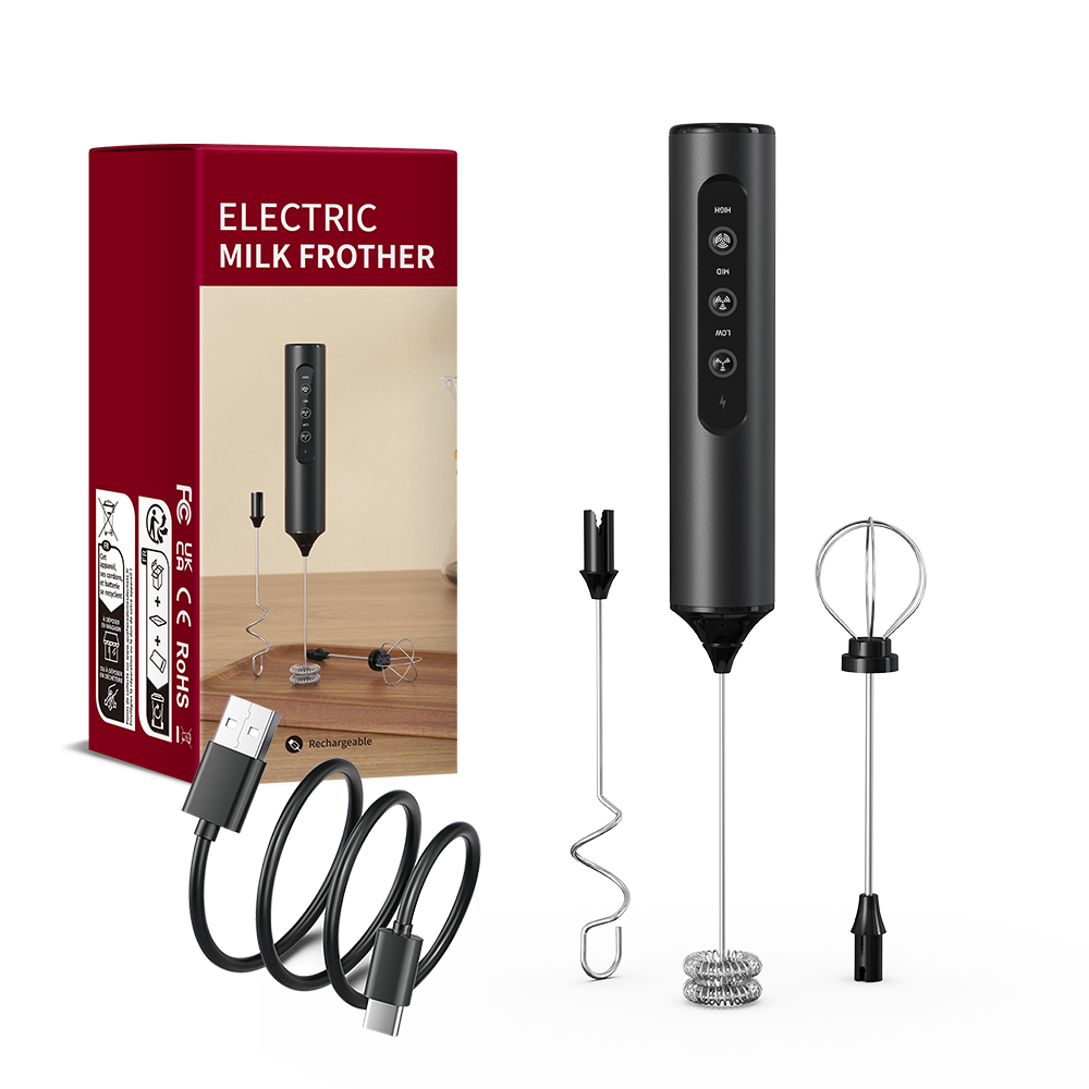ワイヤレス電動ミニミルクフォーマー、コーヒーウィスク、ポータ - Immersion Hand Blender Set のレビューと価格