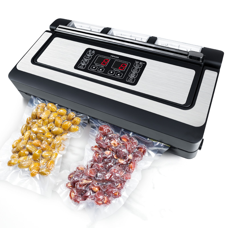 キッチン真空食品保存シーラー液晶ディスプレイ食品保存家庭用自 - Food Vacuum Sealer Machine のレビューと価格