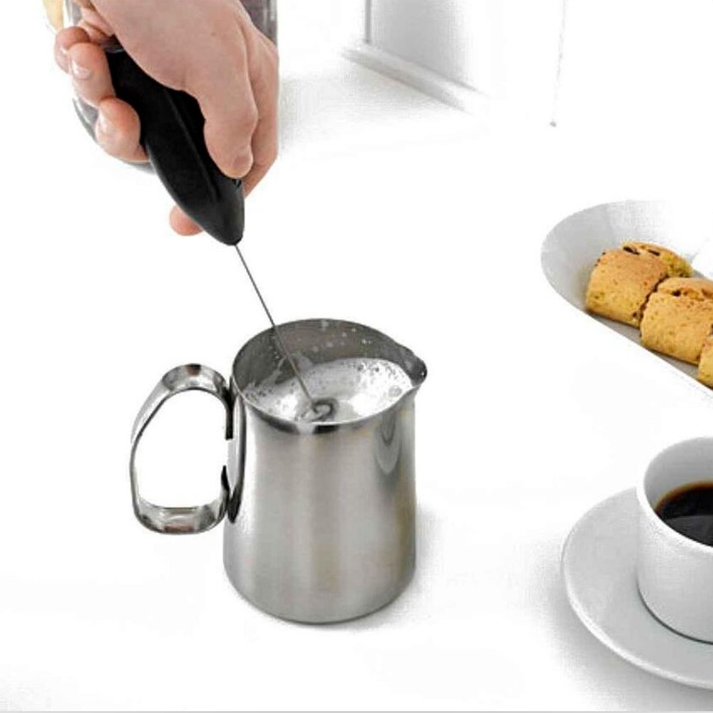 ワイヤレスミルクフォーマーコーヒー泡立て器ミキサー電動ブレン - Electric Milk Frother Handheld のレビューと価格