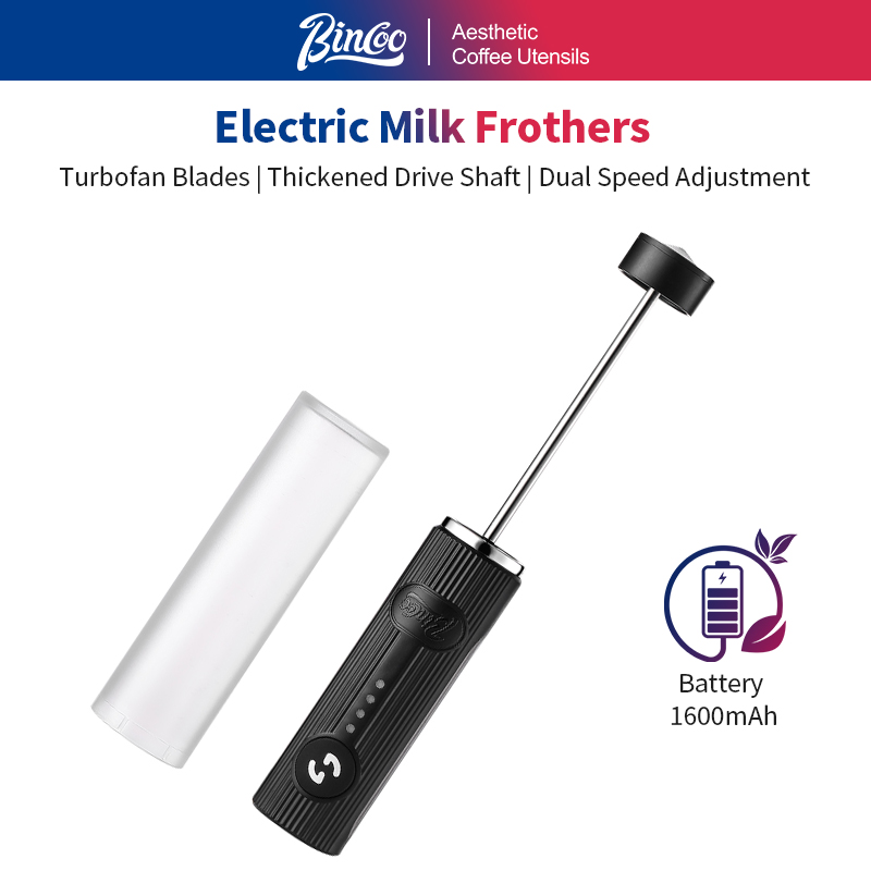 BINCOO 電気コーヒー泡立て器 USB 充電式 2 スピ - Electric Milk Frother Handheld のレビューと価格